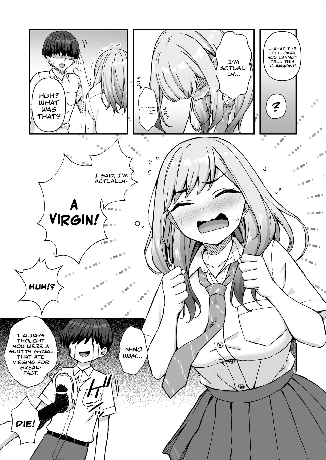 Hentai Manga Comic-The Delinquent Gyaru That I Fantasize About Found Out!-Read-6